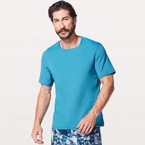 Lululemon Men’s Run Out SS blue shirt